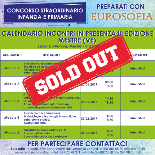 500x500 concorso calendario MESTRE SOLD OUT