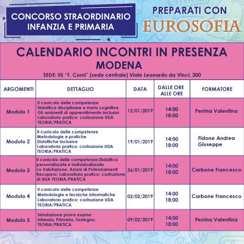 500x500 concorso calendario MODENA