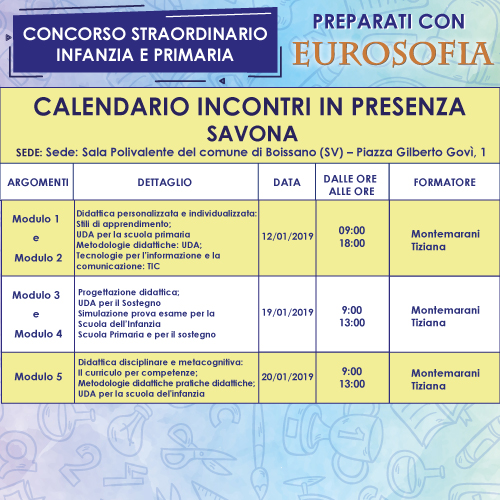 500x500 concorso calendario SAVONA