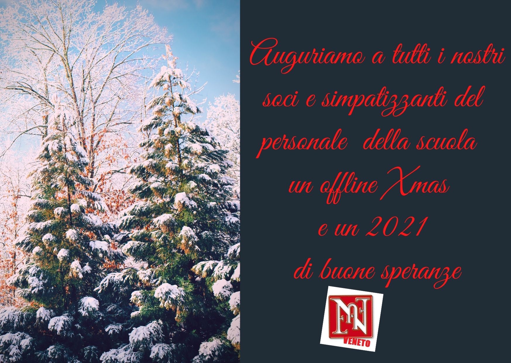 ANIEF VENETO - AUGURI DI UN FELICE NATALE E DI UN SERENO ANNO NUOVO